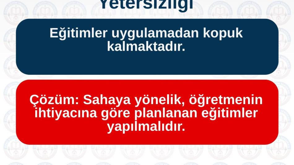 HİZMET İÇİ EĞİTİMLER NİÇİN AMACINA ULAŞMIYOR?